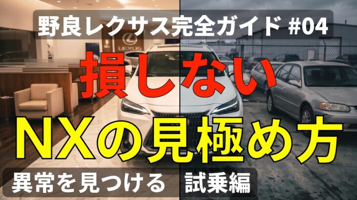 【NX350h 野良レクサス】試乗できた時・できない時の全チェックリスト
