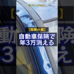 自動車保険で年3万消える