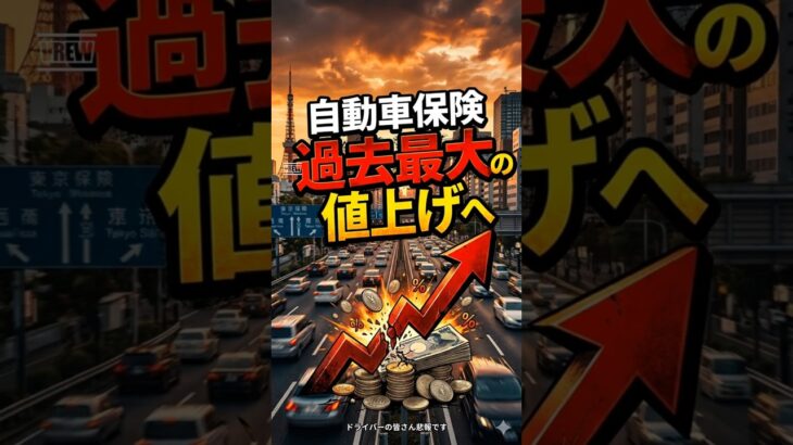 【気になるニュース】自動車保険、過去最大の値上げへ