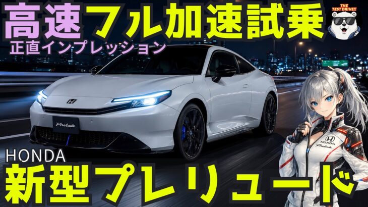 【新型 プレリュード 】試乗レビュー！高速道路で分かった弱点と魅力とは？