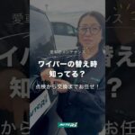 【ガガガッ】こんな症状が出たら交換です【ワイパーゴム】