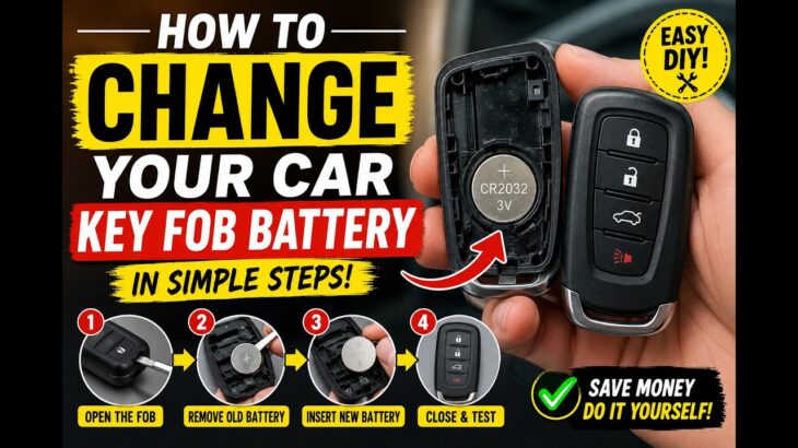 How to Change Your Car Key Fob Battery in Simple Steps | DIY Key Battery Replacement Guide
