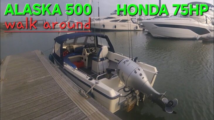 Shetland Alaska 500 & Honda 75hp Outboard walk around and drive