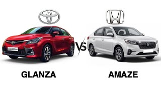 Toyota Glanza vs Honda Amaze Review