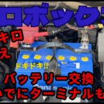 プロボックス　バッテリー交換。ついでにターミナルも交換してみた。
