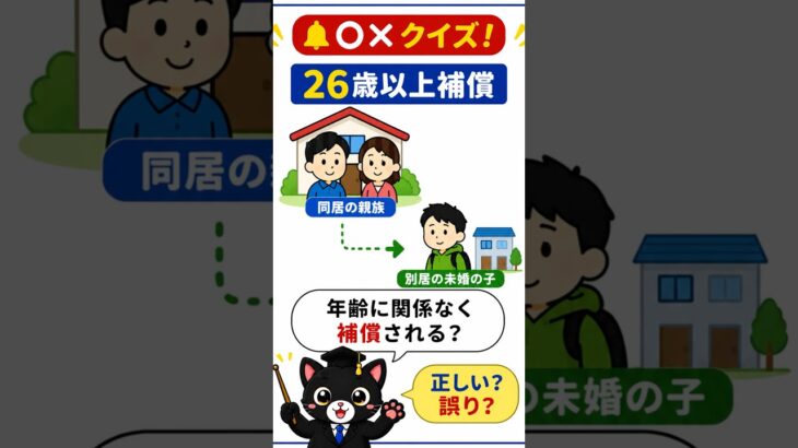 自動車保険vol.8　意外と間違える。試験によく出るポイントを黒猫先生がわかりやすく解説します！ #損害保険一般試験 #保険募集人試験 #保険クイズ #自動車保険 #黒猫先生#黒#損保#自賠責保険