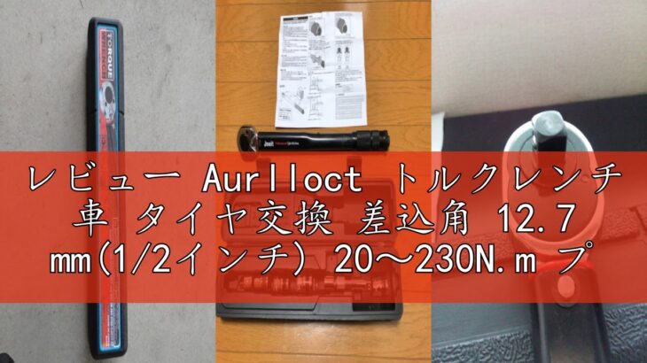 レビュー Aurlloct トルクレンチ 車 タイヤ交換 差込角 12.7 mm(1/2インチ) 20～230N.m プリセット型 とるくレンチ 精度±3% 5個:17 mm、19 mm、21 mmソ