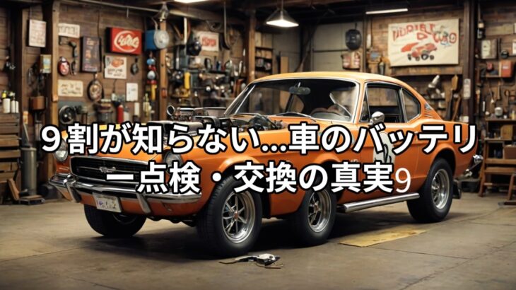 🔥【9割が知らない…車のバッテリー点検・交換の真実】🔥