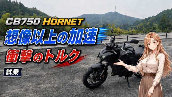 【CB750 HORNET】想像以上の加速│衝撃のトルク【試乗】
