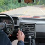 1990 Mazda B2600i 4×4 Red Driving