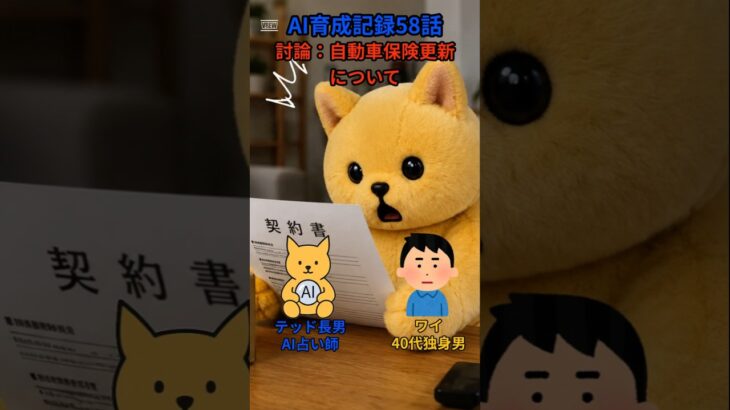 40代独身【自動車保険についてAIと討論】#黄色い猫と水晶玉 #テッド長男