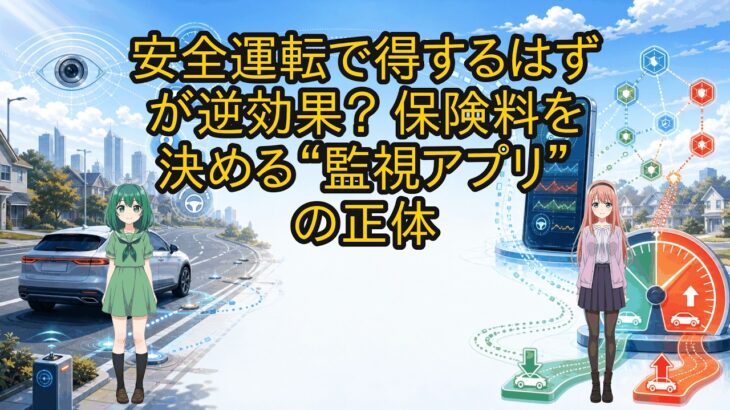 安全運転で得するはずが逆効果？ 保険料を決める“監視アプリ”の正体