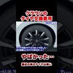 クラウンのタイヤ交換費用がやばかった。クラウンクロスオーバー #automobile #クラウン　#節約