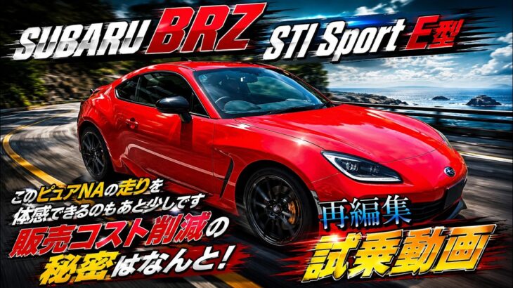 2週間限定 再編集「BRZ  STI Sport 」試乗動画！結論！スバル史上最高のボクサーNA この価格で提供出来る秘密！ピュアNAを味わえる最後のモデルです！＃BRZ  ＃ZD8 #スバル