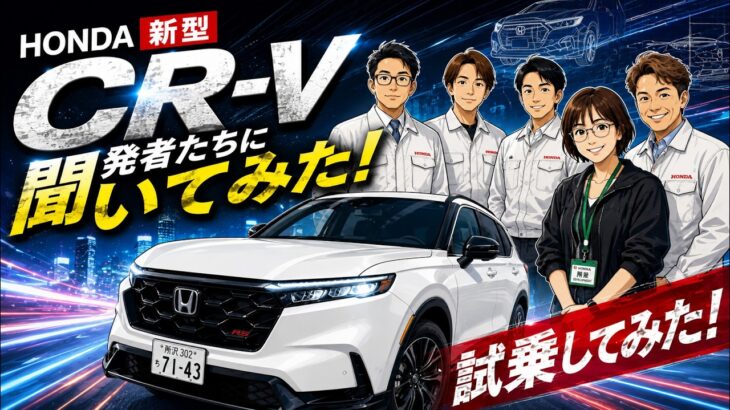 ホンダ新型CR-Vを開発者と実車チェック！試乗で分かった走り・デザイン・進化の秘密