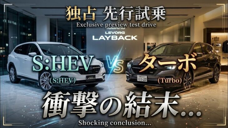 【独占先行試乗】新型レヴォーグ レイバック S:HEV vs 1.8L ターボ、どっちが正解?
