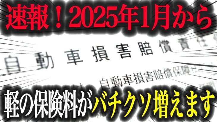 【制度変更】維持費が安いはずの軽自動車の保険料が改悪！？保険料率改定を徹底解説【車解説】