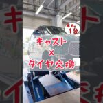 【 キャスト × タイヤ交換 】