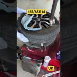 タイヤ交換🛞🛞🛞155/65R14 #野木町 #UK #整備工場#車検#古河市