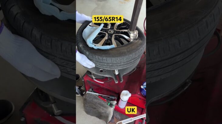 タイヤ交換🛞🛞🛞155/65R14 #野木町 #UK #整備工場#車検#古河市