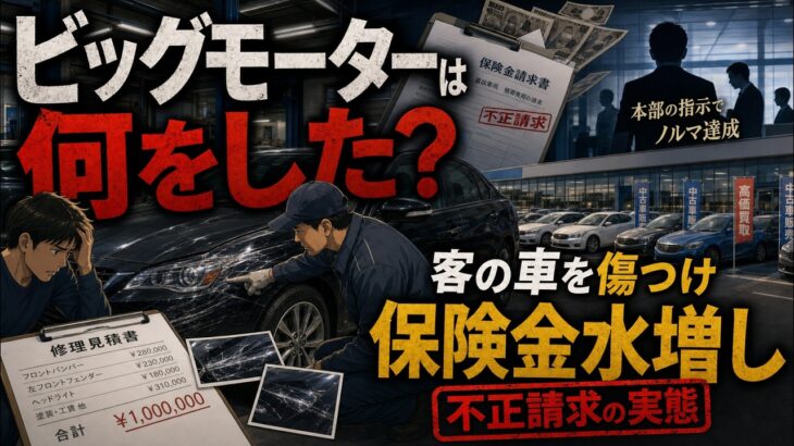 ビッグモーターは何をした？客の車を傷つけた保険金不正の実態