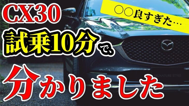 【CX30】SUV初心者が試乗で気づいた、レビューで分からなかった２つのこと