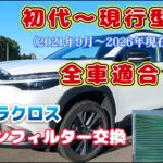 【カローラクロス】5分で交換！エアコンフィルターの交換は超簡単！