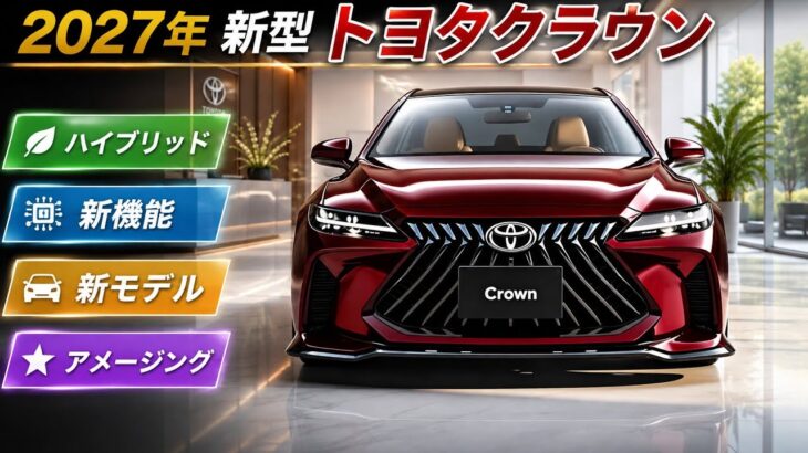 【衝撃】2027年新型トヨタクラウンがついに公開！新機能・最新装備・進化の全貌を徹底レビュー
