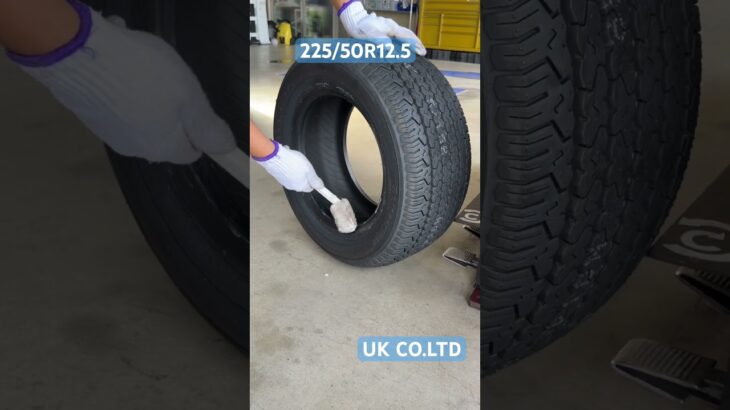 225/50R12.5タイヤ交換 #野木町 #uk #またまたまたタイヤ交換 #ビフォアーアフター #古河市#タウンエース#12.5インチ