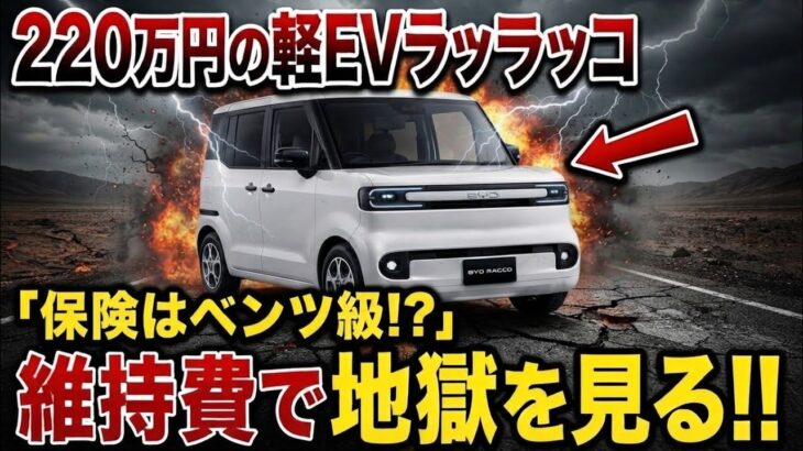 BYDラッコ、220万円の軽EVなのに保険料はベンツ級！修理費200万円で維持費の罠が発覚!!