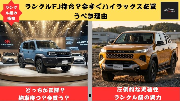 【ランクル級の衝撃】ランドクルーザーFJを待つより新型ハイラックスが正解! 試乗して分かったランクル級の完成度とは【クルマのホンネ Officail】