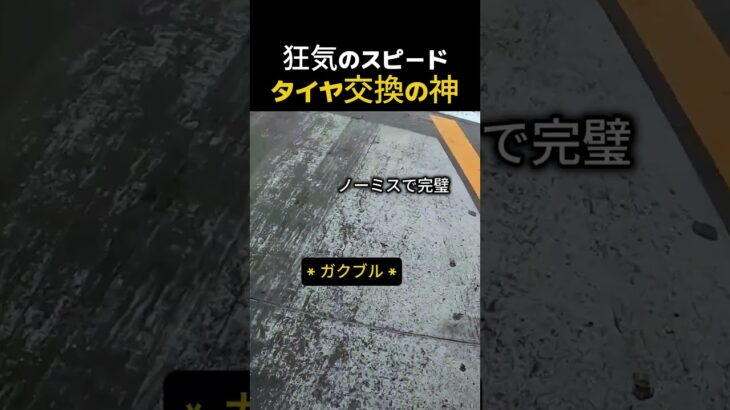 狂気のスピードタイヤ交換の神