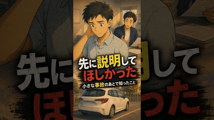 先に言って欲しかったな#自動車保険 #車両保険 #等級ダウン
