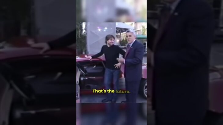 Tom Cruise & Jay take the futuristic Lexus for a sit with Tom Cruise on Tonight Show   Leno 2002