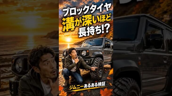 【ジムニー】ブロックタイヤは溝が深いほど長持ち？交換は何mmが正解？ #jimny