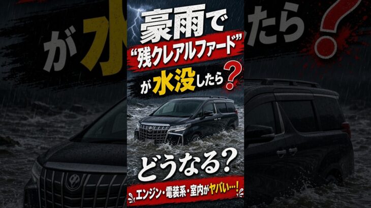 【残クレの落とし穴】アルファード水没！車がなくてもローンは残る？