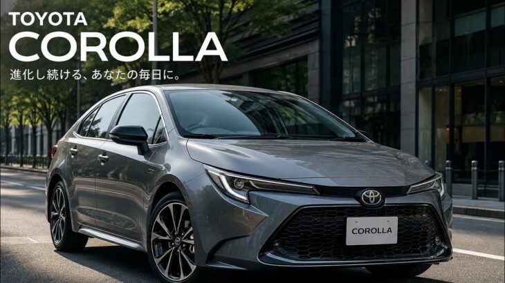 トヨタ新型カローラ、洗練されたデザインと先進技術で毎日をもっと快適に！