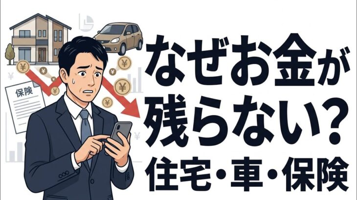 なぜお金が残らない？住宅・車・保険に消える「見えない出費」の正体