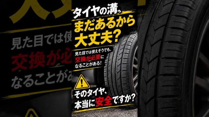 【タイヤの寿命】溝が残っていても交換が必要？見落としがちな劣化サイン