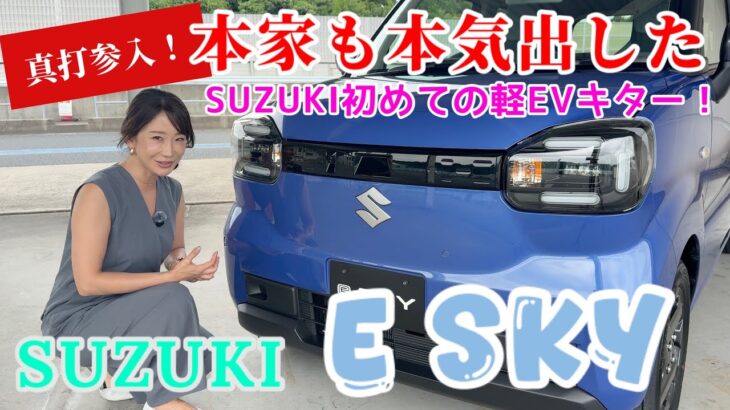 e SKY / SUZUKI スズキ【内外装&使い勝手編】むしろこっちが黒船じゃーーー！！SUZUKI初めての軽EVがスズキらしくてめっちゃいい♥️