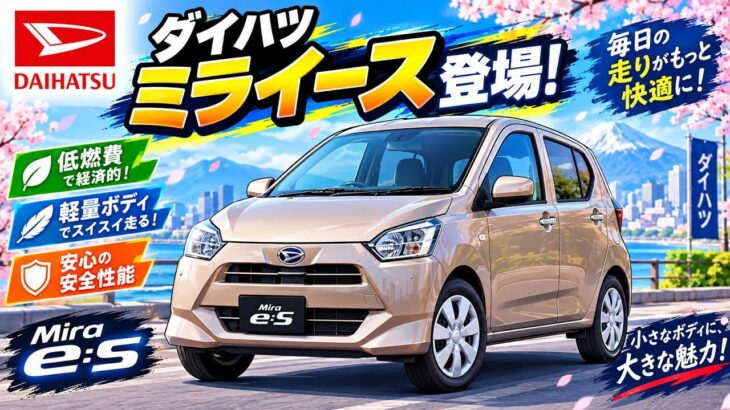 ダイハツ新型ミライース登場！軽量ボディと低燃費で毎日の走りがもっと快適に！