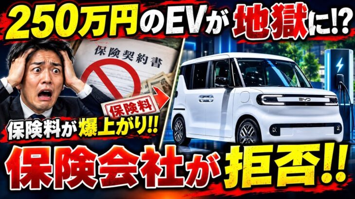 250万円EVの落とし穴！納車翌月に保険料高騰＆加入拒否で詰んだ話