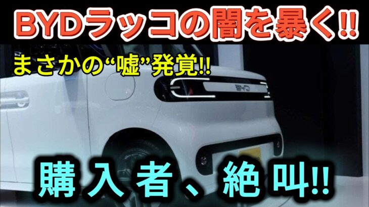 BYDラッコの闇が発覚!!「214万円の安さ」に隠された衝撃の罠!!購入者を襲う想定外の現実!!