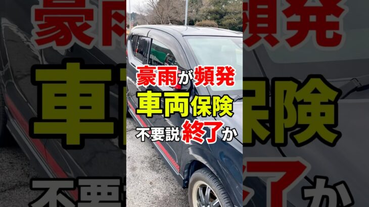 【豪雨が頻発…】車両保険いらないは危ない!?