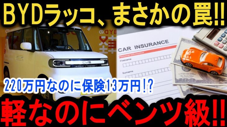 【BYDの罠】220万で買って地獄行!? 保険料13万で維持費が高級車並みの悲劇
