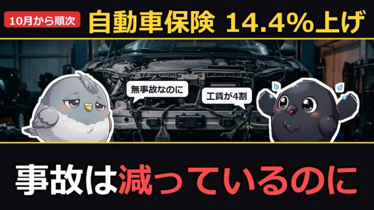 自動車保険が一斉値上げ 参考純率は過去最大の14.4%増 事故は減っているのになぜ上がるのか