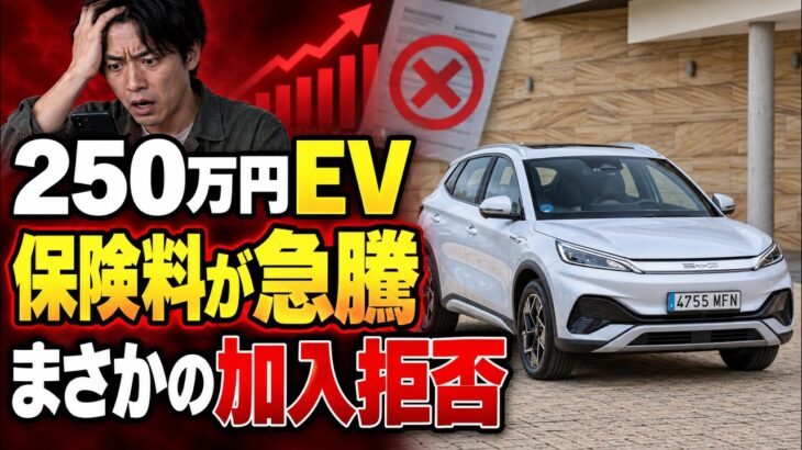 250万円EV、購入1か月で保険料急騰…まさかの「加入拒否」に直面！安さの裏で何が起きた？