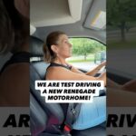 😱 TEST DRIVING A NEW RENEGADE MOTORHOME! #shorts #motorhome #rvlife