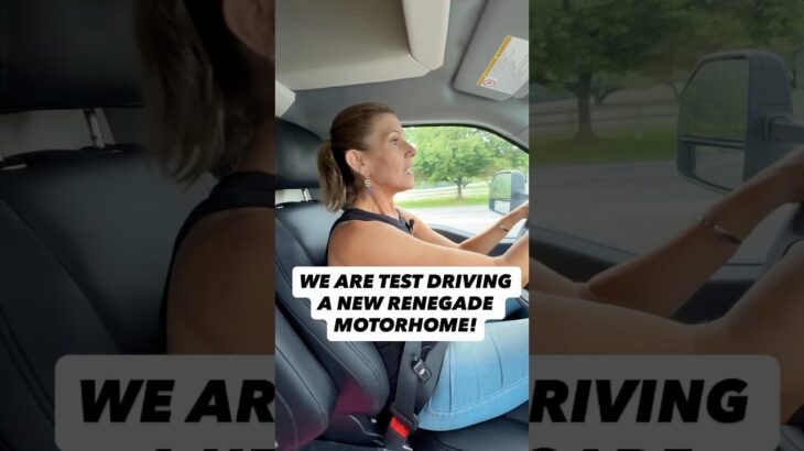 😱 TEST DRIVING A NEW RENEGADE MOTORHOME! #shorts #motorhome #rvlife
