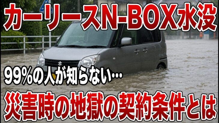 【闇】リース中のN-BOXが水没して全損…車はないのに支払いだけ残る!? カーリース最大の落とし穴とは【ゆっくり解説】